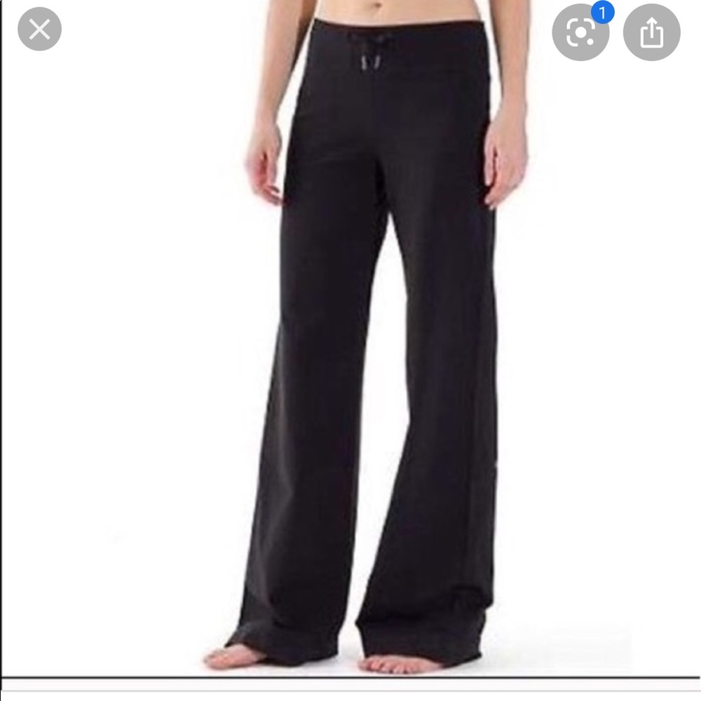 Lululemon drawstring wide leg
